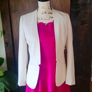 H&M white long sleeve blazer size 4